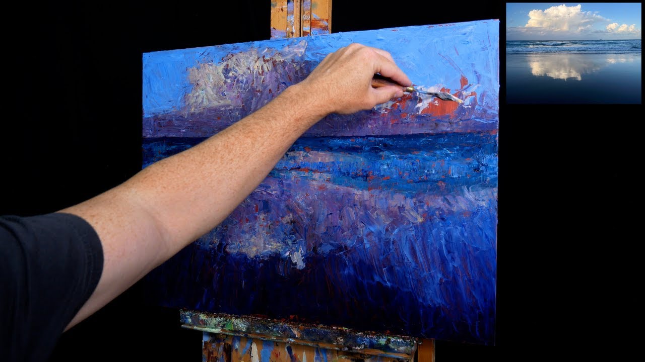 ​Painting an Impressionist Seascape Using Palette Knives