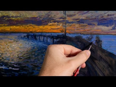 How I Painted This Striking Sunset