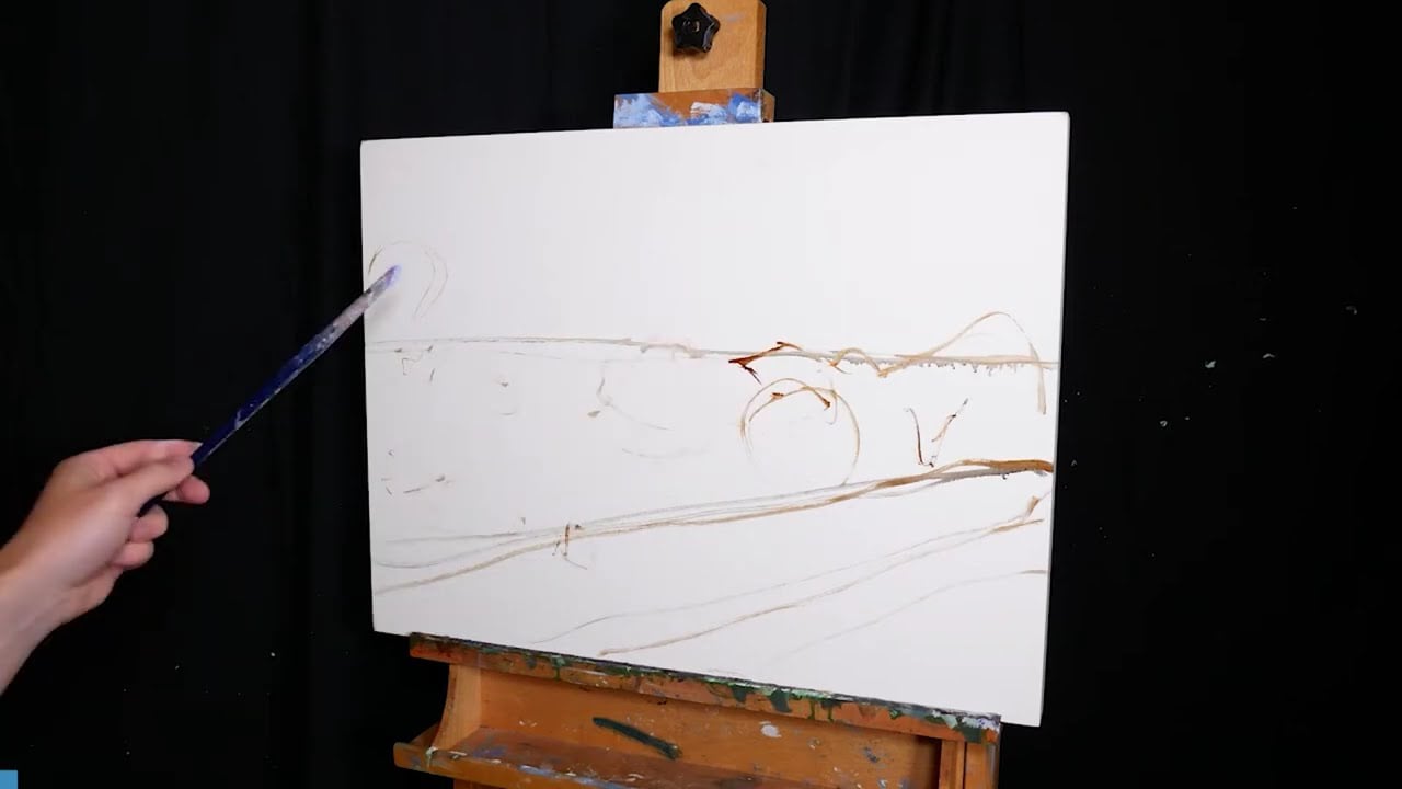 Painting Shimmering Light on the Water (Time-Lapse)