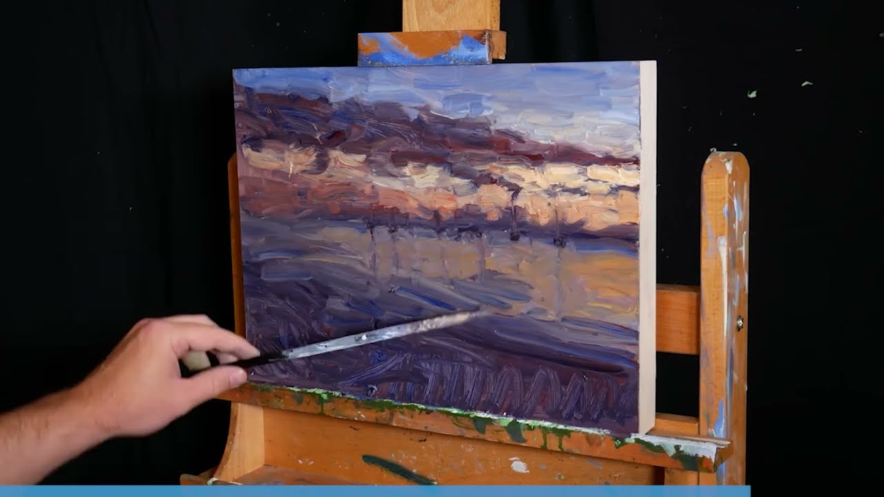 Painting a Moody Sunset (Time-Lapse)