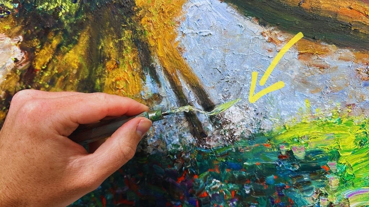 Painting Highlights Using an Old Palette Knife