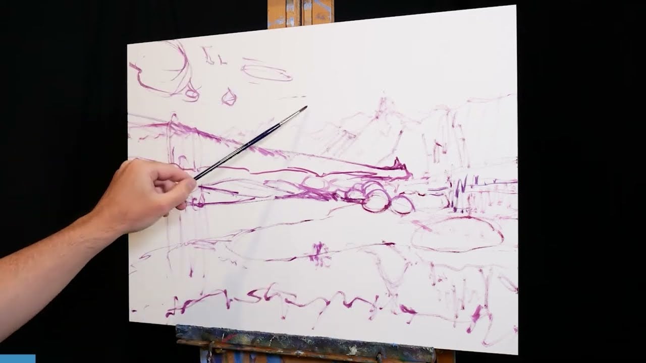 Oil Painting Time-Lapse - Sierra Nevada - 15 Min