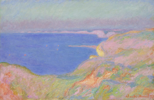 Claude Monet, On the Cliff Near Dieppe, Sunset, 1897