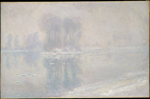 Claude Monet, Ice Floes at Bennecourt, 1893
