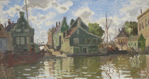 Claude Monet, Canal in Zaandam, 1871