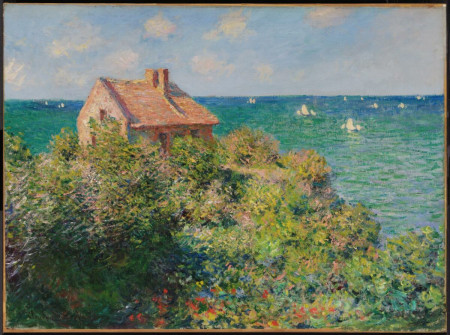 Claude Monet, Fisherman’s Cottage on the Cliffs at Varengeville, 1882