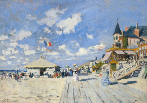 Sur les planches de Trouville
oil on canvas
50 x 70 cm