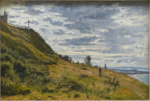 Claude Monet, Taking a Walk on the Cliffs of Sainte-Adresse, 1867