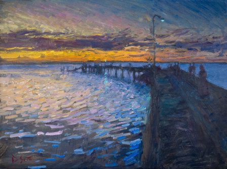 Dan Scott, Fraser Island, Sunset, 2023