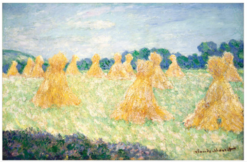 Claude Monet, The Small Haystacks of Giverny, Sun Effect, 1894