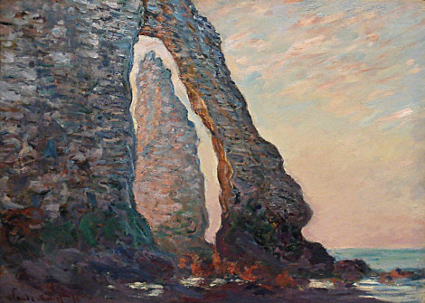 Claude Monet, The Rock Needle Seen Through the Porte D’Aval, 1885–86