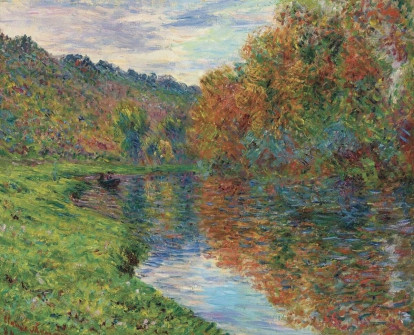 Claude Monet, Arm of the Jeufosse, Autumn, 1884
