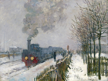 Claude Monet, Train in the Snow, the Locomotive, 1875