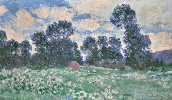 Claude Monet, Meadow, Cloudy Sky, 1890