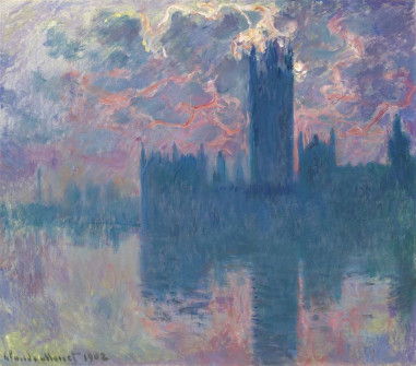 Claude Monet, Parliament House at Sunset, 1901