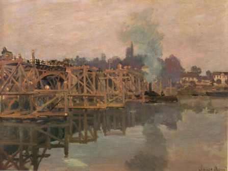 Claude Monet, Argenteuil, The Bridge Under Repair, 1872