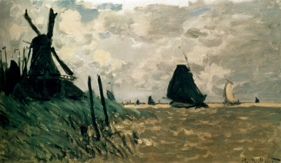 Claude Monet, A Windmill Near Zaandam, 1871