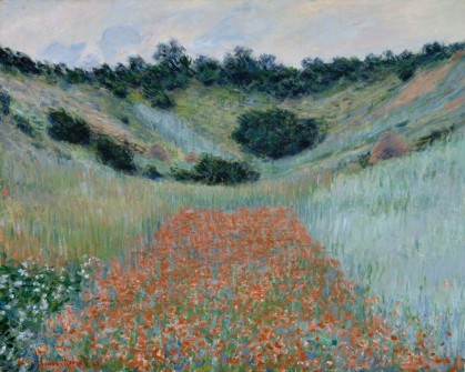 Claude Monet, Poppy Field in a Hollow Near Giverny, 1885