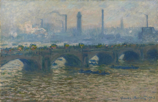Claude Monet, Waterloo Bridge, Misty Morning, 1899-1901