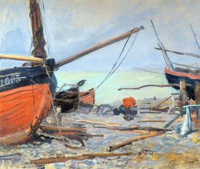 Claude Monet, Boats on the Beach, 1885