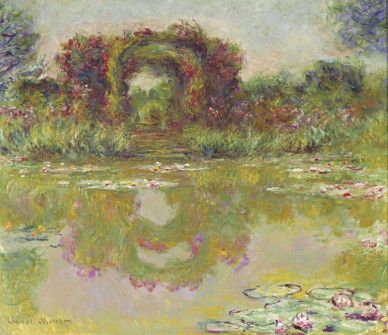 Claude Monet, Rose Arches at Giverny, 1913