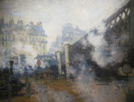 Claude Monet, The Pont de L’Europe, Saint-Lazare Station, 1877