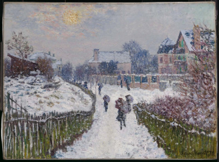 Claude Monet, Boulevard St-Denis, Argenteuil, Snow Effect, 1875