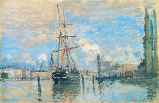 Claude Monet, The Seine at Rouen, 1872