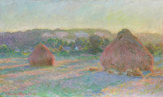 Claude Monet, Grainstacks at the End of Summer, Evening Effect, 1890