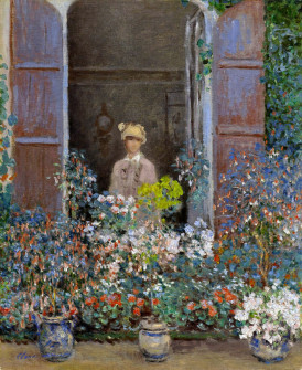 Claude Monet, Camille Monet at the Window, Argentuile, 1873