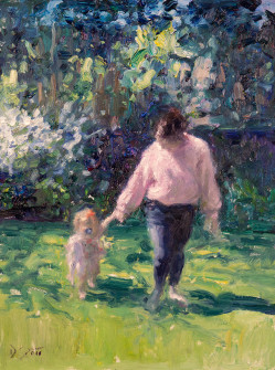 Dan Scott, Chontele and Elora in the Garden, 2022