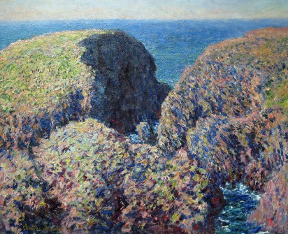 Claude Monet, Block of Rocks at Port-Goulphar, 1886