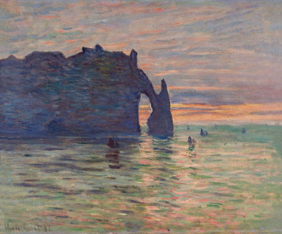 Claude Monet, Étretat. Sunset, 1883