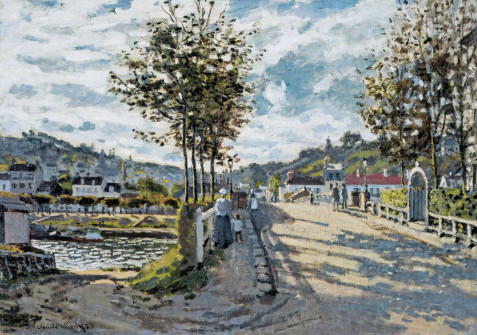Claude Monet, The Bridge at Bougival, 1869