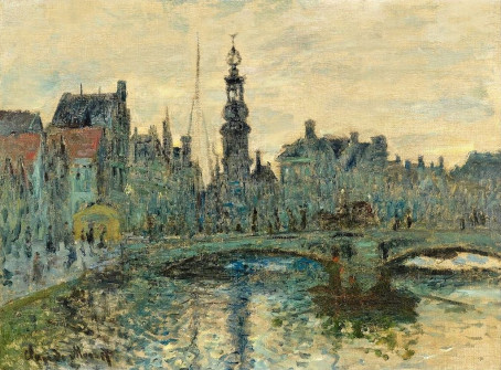 Claude Monet, The Binnen Amstel, Amsterdam, 1874