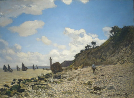 Claude Monet, The Beach at Honfleur, 1864