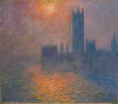Houses of Parliament sunset, 1900-1