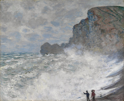 Claude Monet, Rough Weather at ÉTretat, 1883