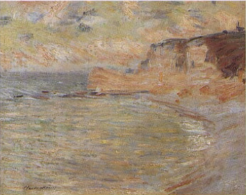 Claude Monet, Cliff and Porte d'Amont, Morning Effect, 1885