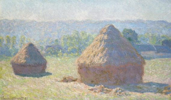 Claude Monet, Grainstacks at the End of Summer, Morning Effect, 1890