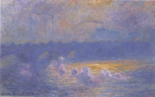 Claude Monet, Waterloo Bridge, Effect of Sun in the Mist, 1903