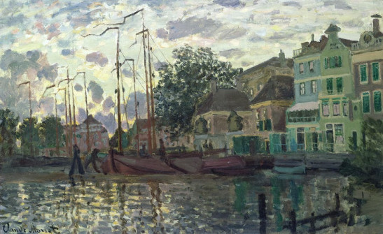 Claude Monet, The Dam at Zaandam, Evening, 1871