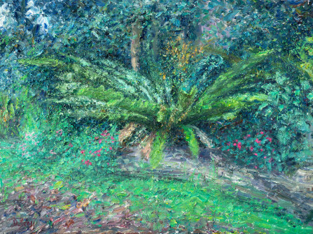 Dan Scott, Montville, Lush Greens, Rainy Day, 2023
