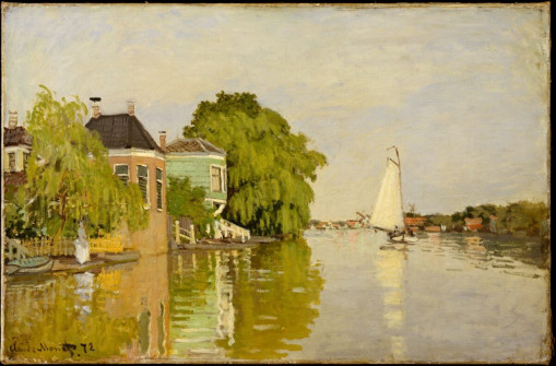 Claude Monet, Houses on the Achterzaan, 1871