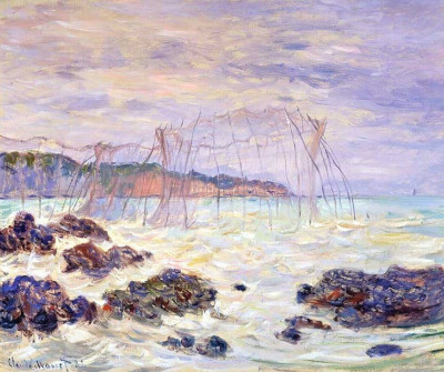 Claude Monet, Fishing Nets at Pourville-1, 1882