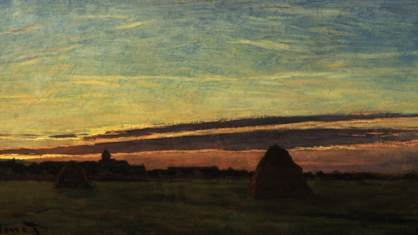Claude Monet, Haystacks at Chailly at Sunrise, 1865