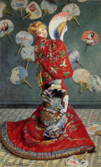 Claude Monet, Camille Monet in Japanese Costume, 1875