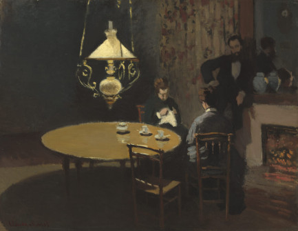 Claude Monet, Interior, After Dinner, 1868
