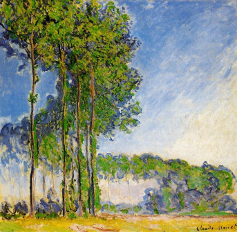 Claude Monet, Poplars, View from the Marsh, 1891–92