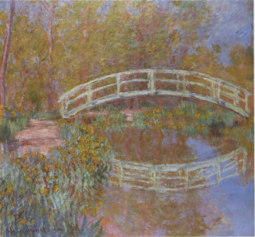 Claude Monet, He Bridge in Monet’s Garden, 1895